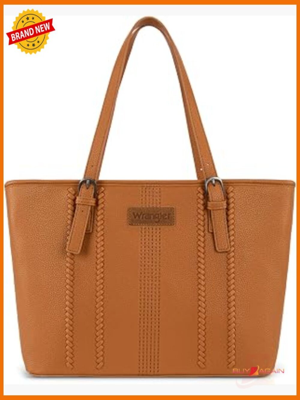 Large Tote Bag, Shoulder Purse for Work & Travel, Fits 14-Inch Laptop, Zipper